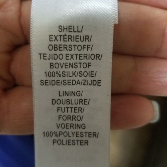 Aidan Mattox Deep Sky Blue Pleated Silk Chiffon Halter-Neck Gown Colbalt - Picture 5 of 15